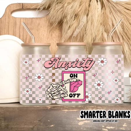 Anxiety On Off Libby 16oz UVDTF Wrap